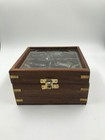 Sextant Instrument Real Heavy With Wooden Box Kelvin   Huges London 1917 Working
