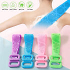 Silicone Bath Towel Rub Body Brush Shower Pull Back Strip Scrubber Exfoliat Lot