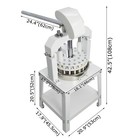 36pcs 1 06-5 64oz Manual Dough Divider Cutter Machine 2 Stainless Steel Tray