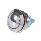 Silver 12v Dc Waterproof Metal Circle Push Button Momentary Horn Switch Car boat