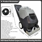 Commercial 110v Hand Pushed 3-in-1 Carpet Cleaning Machine Carpet Extractor