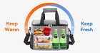 Large Lunch Bag  Insulated Lunch Box  Soft Cooler Cooling Tote For Adult Men