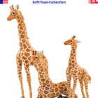 120cm Giant Giraffe Plush Toy Soft Stuffed Animal Doll Realistic Cuddly Gift