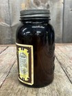Rare Antique 1900-1909 Wan-eta 1 Lb Amber Cocoa Jar With Indian Princess Label  