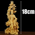 Chinese Carving Crafts Guanyin Buddha Statue Bodhisattva Sculpture Craft Wood