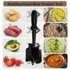 Pampered Chef Mix Chop Meat Chopper Black Nylon Crumble Mixer Masher