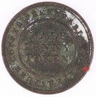 1813 Nova Scotia Half Penny Token Ns-21a1 - Vf - Corrosion Lot 13433