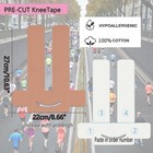 24pcs Kinesiology Tape For Knees Pain Relief Cotton Athletic Knee Tape