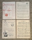 Lot Of 4 Vintage 1940s Hawaiian electric plectrum Guitar Sheet Music Songbooks