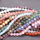 Wholesale Natural Gemstone Faceted Round Spacer Loose Beads 4mm 6mm 8mm 10mm