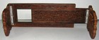 Vintage India Rosewood Hand Carved Adjustable Folding Book Shelf   Holder