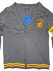 Nwt Harry Potter Gryffindor Cardigan Sweater Mens M Gray Button Front Warnerbros