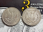 1888-p   1892-p Morgan Silver Dollars  1   Vf To Au Details   Two Coins 