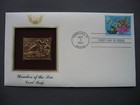 1994 Coral Reefs Wonders Of The Sea Gold Golden Cover Replica Stamp Fdc