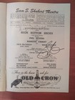 1948 High Button Shoes Broadway Playbill Autographed By George Abbott Sammy Cahn