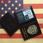Resident Evil Biohazard Stars R p d Police Metal Badge Id Holder Leather Wallet