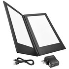 Wechef Led Back Lit Light Menu Holder Cover Folding Double Panel Fits 8 x14 