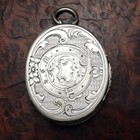 Antique Victorian Sterling Silver Vinaigrette Pendant Birmingham 1857