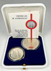 1 284 Asw Silver  1 And 2 New Sheqel 1993 Israel Revolt Heroism Set Original Box