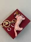 Gucci Novelty Charm Handmade Dog Pink Keychain Gift Key Chain With New Box