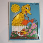 Vintage 1979 Playskool Sesame Street Wood Tray Puzzles Big Bird Cookie Monster