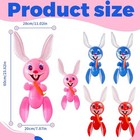 9 Pieces 24 Inch Inflatable Easter Bunnys Easter Rabbit Inflatable Toys For 