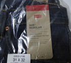 Levi Men s 505 Regular Fit Jeans  Dark Denim  Wash 31w X 32l New Sealed  