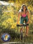 1992 Vintage Poster Coors Beer Rocky Mountain Sexy Mountain Bike 28    X 19   