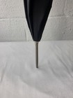 Vintage Black Finkel Usa Umbrella With Carved Wood Curved Handle Parasol