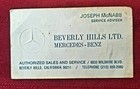 Vintage Johnny Carson Signed 8x10 Photo Autograph Beverly Hills Mercedes Prov