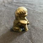 Small Brass Chinese Foo Dog Detail Vintage Sculpture Figurine Decor 1 5 x1 