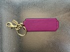 Coach Leatherware Hangtag Bag Charm     Pink   Gold