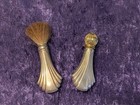 Vintage Towle Art Deco Sterling Silver Handle Make Up Brush   Perfume Bottle Set