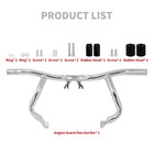 Chrome Flat Out Engine Guard Crash Bar For Harley Electra Road Glide 2014-2025