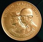 1775-1975 U s  Army Bicentennial Bronze Medal 3 Inch In Us Mint Packaging