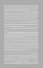 Chartpak Self-adhesive Vinyl Capital Letters And 1 4 Inch High  White