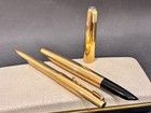 Nos Parker 51 Fountain Pen   Bp  Set Insignia Gold Argentina  bfp727 