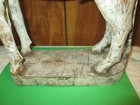 Very Old Antique Maybe Hand Carved Wood Horse Sculpture Fancy Folk Art 15   Read