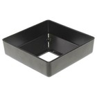 Single Piece Cover Plate For 2  Floor Flange - Flange Cover Black