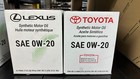 Lexus toyota Motor Oil 0w-20 6 Qts In A Case 00279-0wqte0-1t