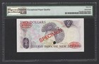 New Zealand 2 Dollars Nd 1975-77  P164cs  specimen  Uncirculated Grade 66