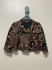 Hand Made Vintage Inspired Paisley Print Coat Xs s 