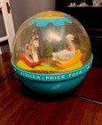 Vintage 1966 Fisher Price Roly Poly Chime Ball Rocking Horse Swan Noise Baby Toy