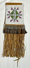 Vintage Native American Indian Beaded Fringe Leather Tobacco Medicine Pouch