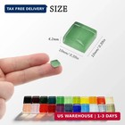 500pcs Glass Mosaic Tiles  10mm Colorful Square Mosaic Glass Pieces  Transparent