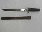 Vintage European   15  Short Sword   Dagger   Scabbard W brass Adornments