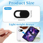 50 Pcs Ultra-thin Webcam Cover Slide For Laptop  Computer  Phone