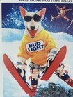 Bud Light Beer Spuds Mackenzie Sign - Retro Hot Doggin Budweiser