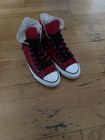 Vintage 90s Made In Usa Red Hightop All Star Converse Size 8 5