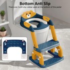 2 In 1 Potty Training Seat Toddler Toilet Chair Step Stool Ladder Blue